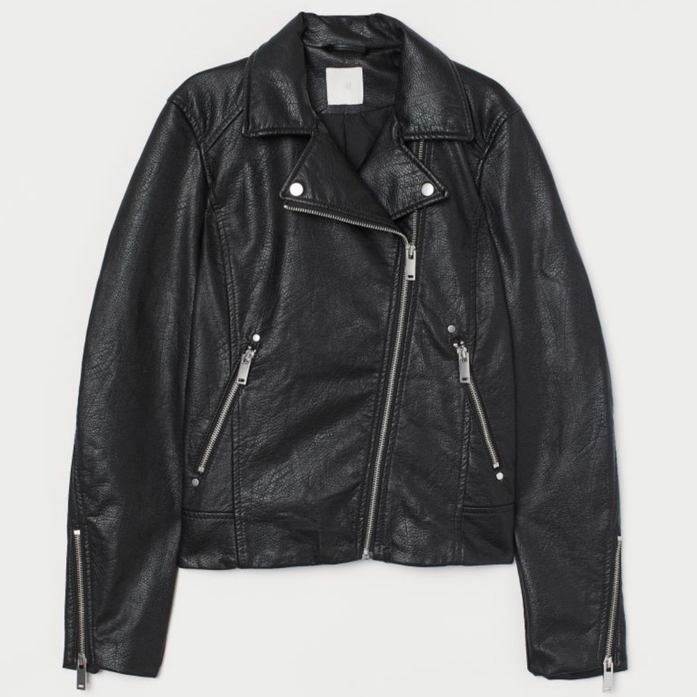 H&M faux leather biker jacket